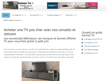 Tablet Screenshot of acheter-tv.fr